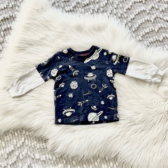 (💚4/$20) Space theme long sleeve shirt for toddler - Picture 2 of 3